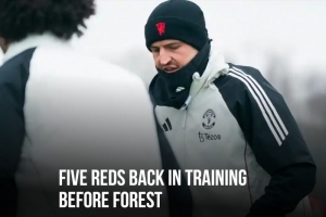 曼联官方：马奎尔等三名后卫，巴因德尔等两名门将回归训练